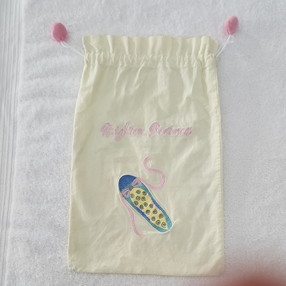 Brighton Footwear Embroidered Shoe Dust Bag